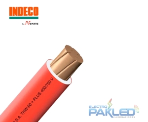 CABLE THW-90+PLUS 450/750V 14AWG ROJO INDECO