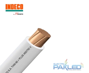 CABLE THW-90+PLUS 450/750V 12AWG BLANCO INDECO