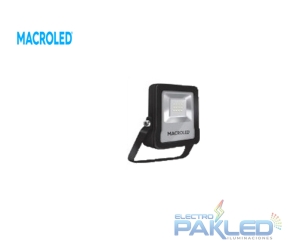 REFLECTOR LED PRO FLSV2 10W/865 900LM BK MACROLED