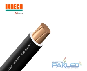 CABLE THW-90+PLUS 450/750V 8AWG NEGRO INDECO