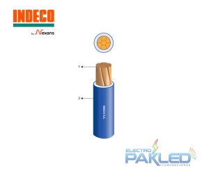 CABLE TW-80+PLUS 450/750V 10AWG AZUL INDECO