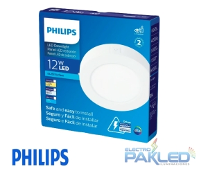PANEL LED PLAFON CIRCUL 12W/865 900LM 110-240V IP20 ADOS DL252 G2 PHILIPS