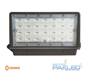 LUMINARIA LED REFLECTOR 45W 120-277V 6500K IP65 GRIS WALL PACK LEDVANCE