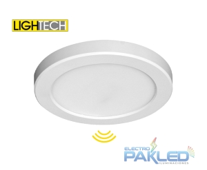 PANEL LED C/SENS 12W 30-40-60K 1030LM 180-265V 50-60HZ PF0.9 B/BLANCO LIGHTECH