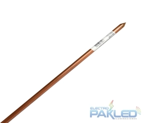 VARILLA DE COBRE PURO DE 3/4" X 2.40 MTS TECNOFIL