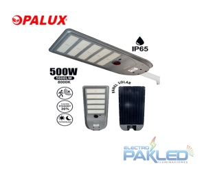LUMINARIA SOLAR LED 500W 7000-8000K 5600LM IP65 P/PASTORAL OPALUX