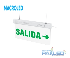 SEÑAL DE EMERGENCIA LED (CSL-SALIDA-DER) MACROLED