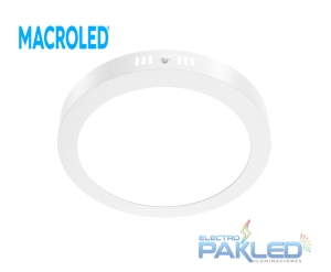 PANEL LED PLAFON BLANCO 18W 6000K AC85-265V 25,000HS CIRC/ADOS MACROLED