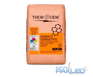 CEMENTO CONDUCTIVO P/PUESTA TIERRA 25KG THOR CEM