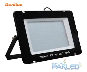REFLECTOR LED 300W AC175-265V 6500K IP66 120LM/W SMD2835  (PF)>0.9 CLASE I 50,000HRS NEGRO DONILUX