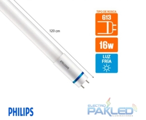 LAMPARA LED TUBULAR T8 16W 6500K 220-240V G13 1200MM ECOFIT E MAINS PHILIPS