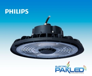 CAMPANA HIGH BAY LED 150W 120-277V 6500K IP65 NEGRO LED210 WB BY320P G2 PHILIPS