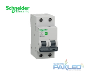 LLAVE TERMICA P/RIEL 2P 25A 230/400VAC 10/6KA EASY9 EZ9F56225 SCHNEIDER