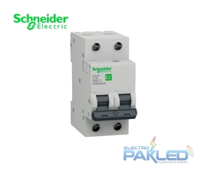 LLAVE TERMICA P/RIEL 2P 50A 230/400VAC 10/6KA EASY9 EZ9F56250 SCHNEIDER